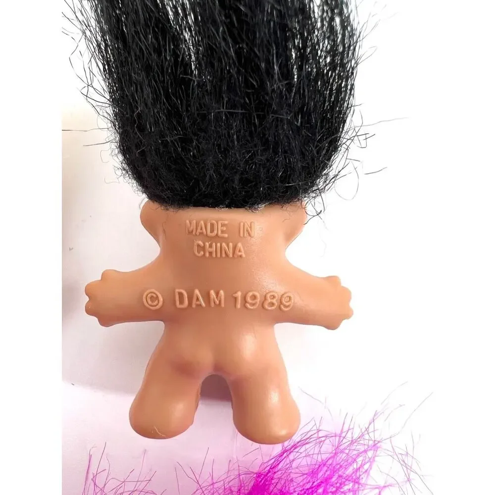 Vintage Russ Miniature Lucky Troll Dolls Lot of 5